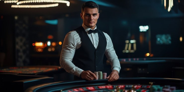 Live blackjack table at deragon969 with professional croupier
