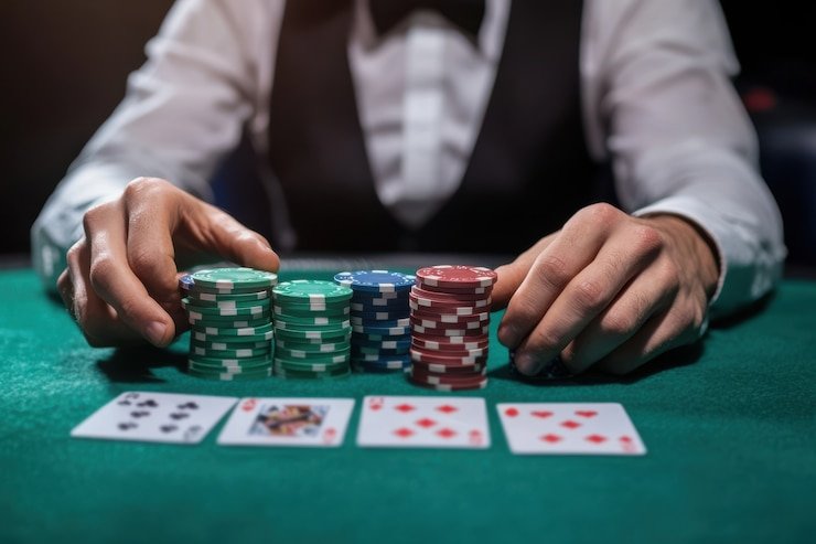 Live blackjack table on deragon969 Jewels of Prosperity with professional croupier and HD stream